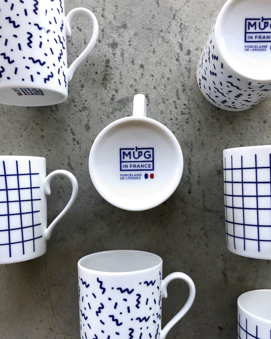 Mug in France Navy blue collection